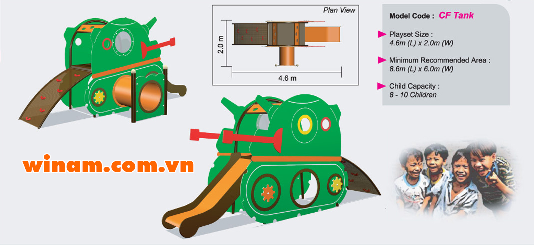 Khu vui chơi liên hoàn - WINPLAY-MC-CF-Tank