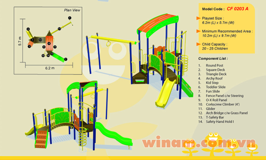 Khu vui chơi liên hoàn - WINPLAY-MC-CF-0203-A