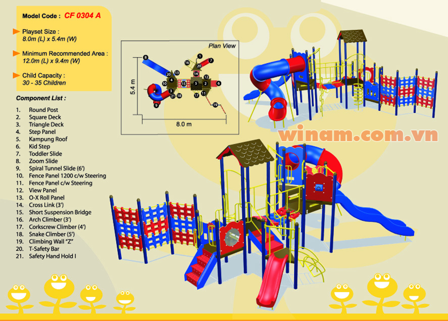 Khu vui chơi liên hoàn - WINPLAY-MC-CF-0304-A